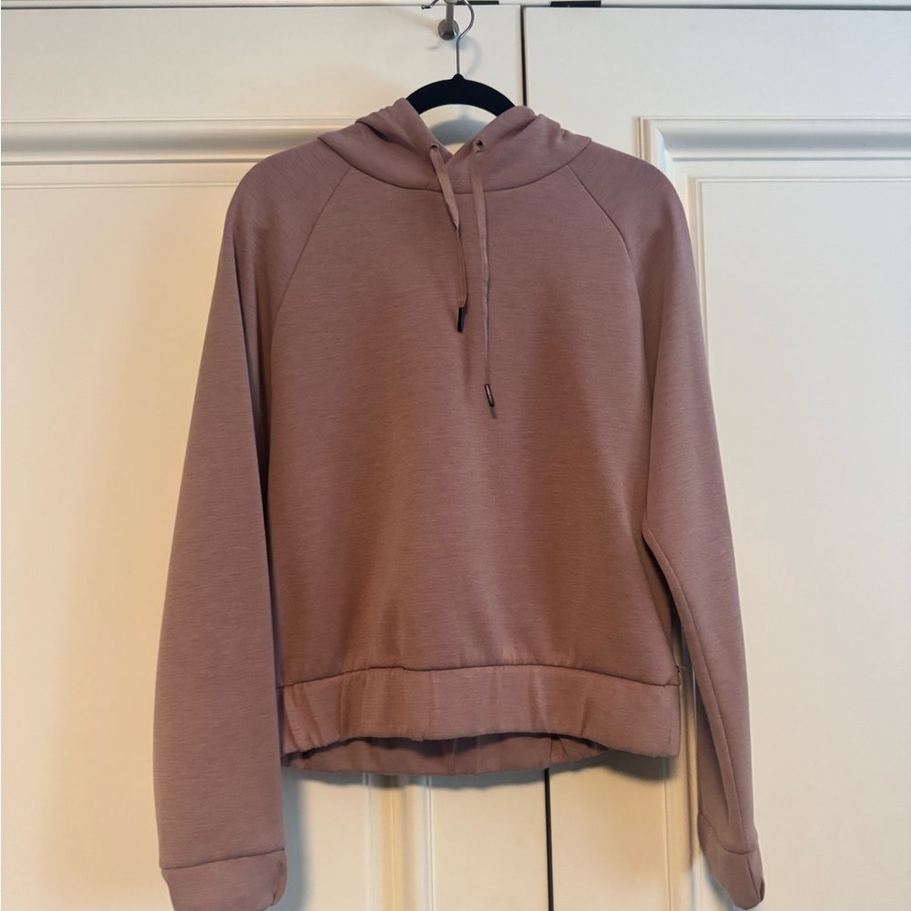 Mondetta Lightweight Hoodie – Size Large (Blush/Pink-Mauve)